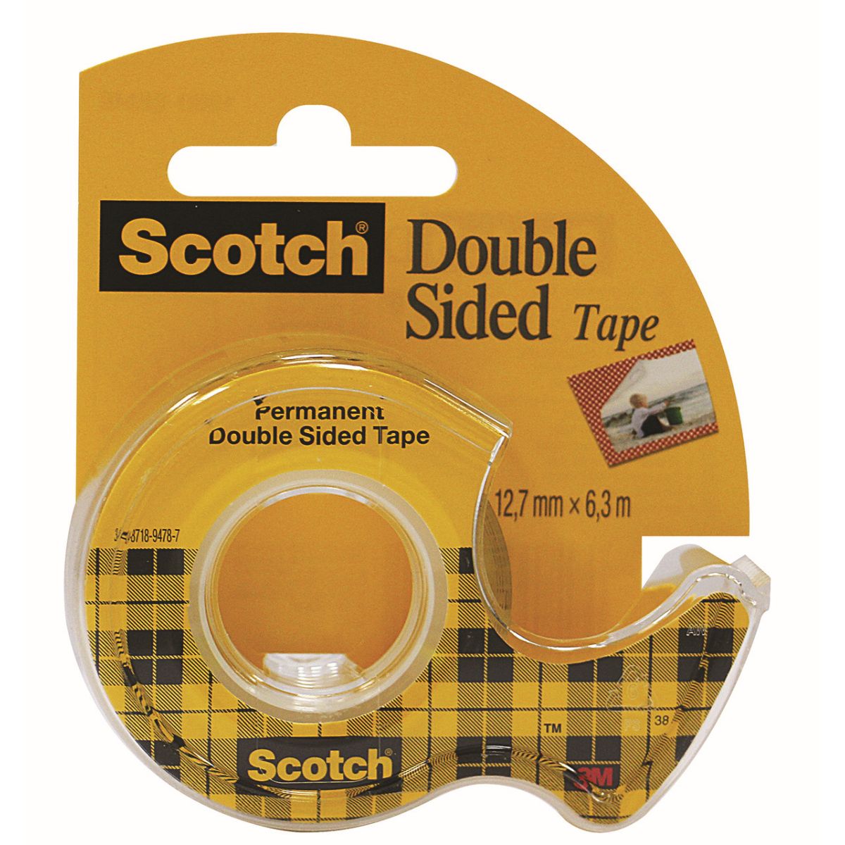 Taśma dwustronna Scotch 12x6,3 [mm x m] (136)