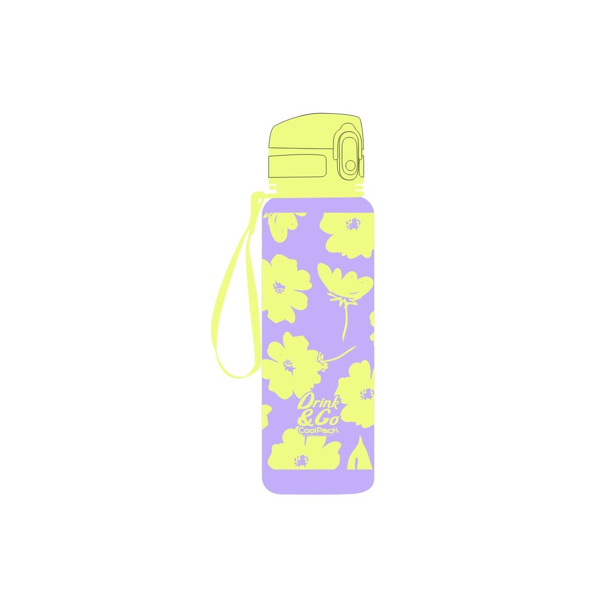 Bidon Patio Cool Pack Brisk FLORES LILA (Z16913)