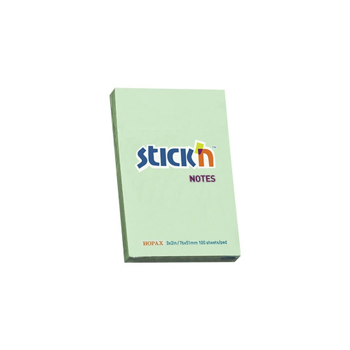 Notes samoprzylepny (karteczki) Stick'n pastel zielony 100k [mm:] 38x51 (21147)