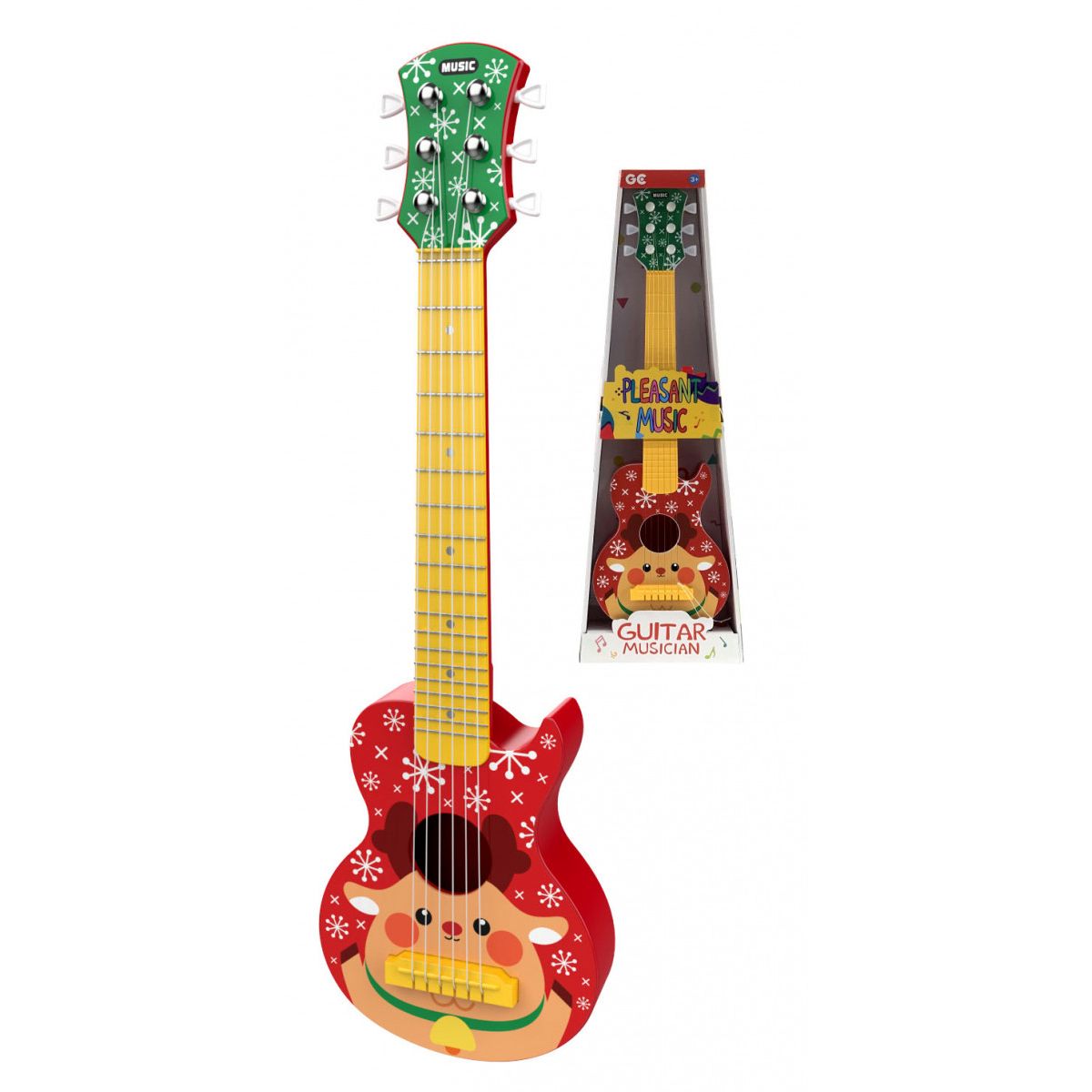 Gitara Lean rockowa czerwona (18248)