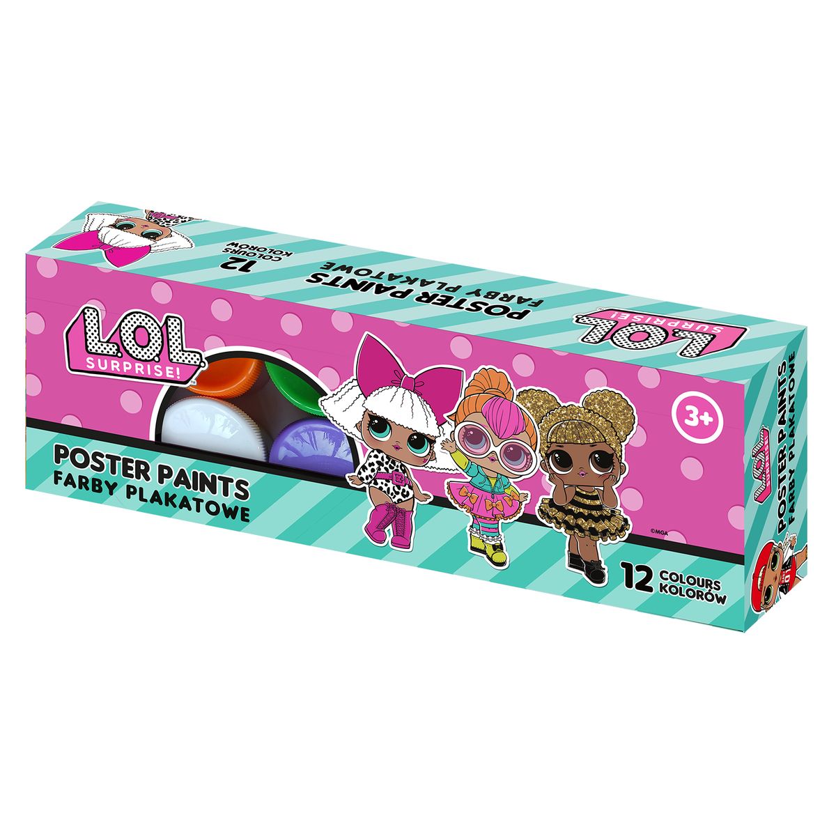 Farby plakatowe Astrapap L.O.L kolor: mix 20ml 12 kolor. (301124053)