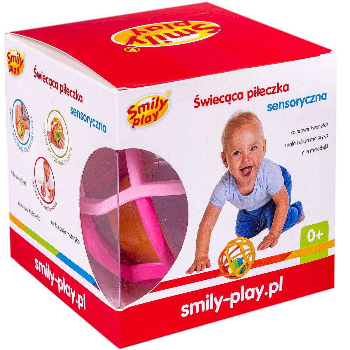 Grzechotka Smily Play piłeczka różowa (SP83659)