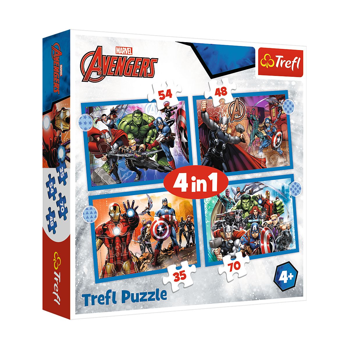 Puzzle Trefl Avengers 4w1 el. (34386)