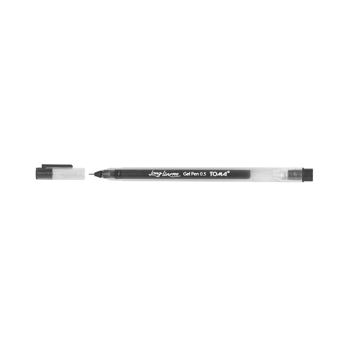 Długopis Toma czarny czarny 0,5mm (TO-072)