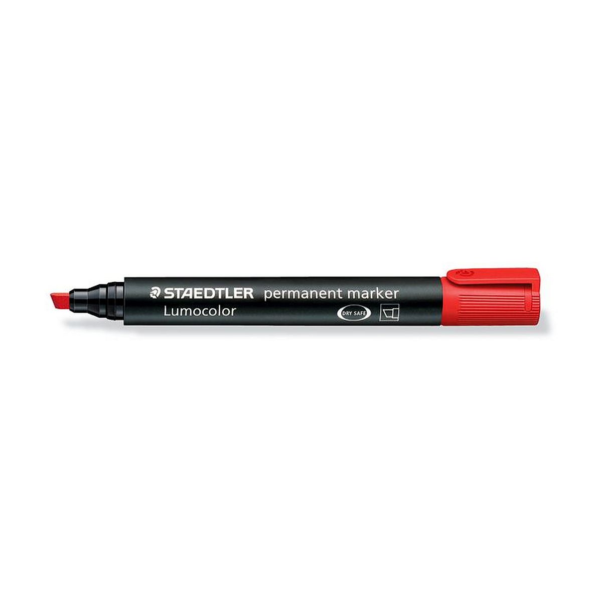 Marker permanentny Staedtler czerwony 2-5mm ścięta końcówka