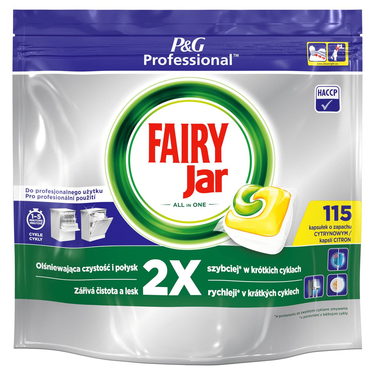 Tabletki do zmywarki Fairy Professional Lemon All-in-one 115 szt (1001003689)