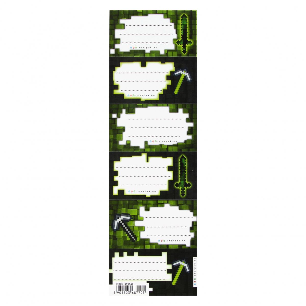 Naklejka na zeszyt Starpak Pixel (559544)