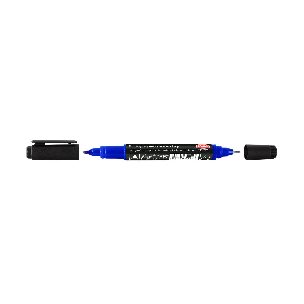 Marker do cd Toma 321, niebieski 0,5/1,0mm (TO-321)