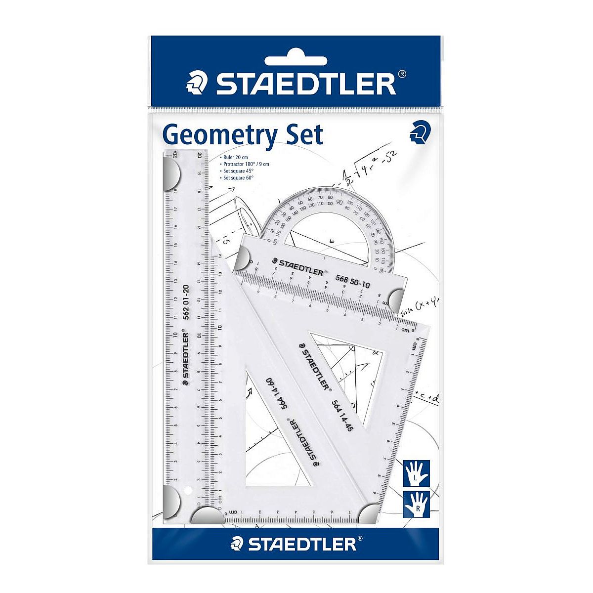 Komplet geometryczny Staedtler 4 el. (S 569 PB4-0)