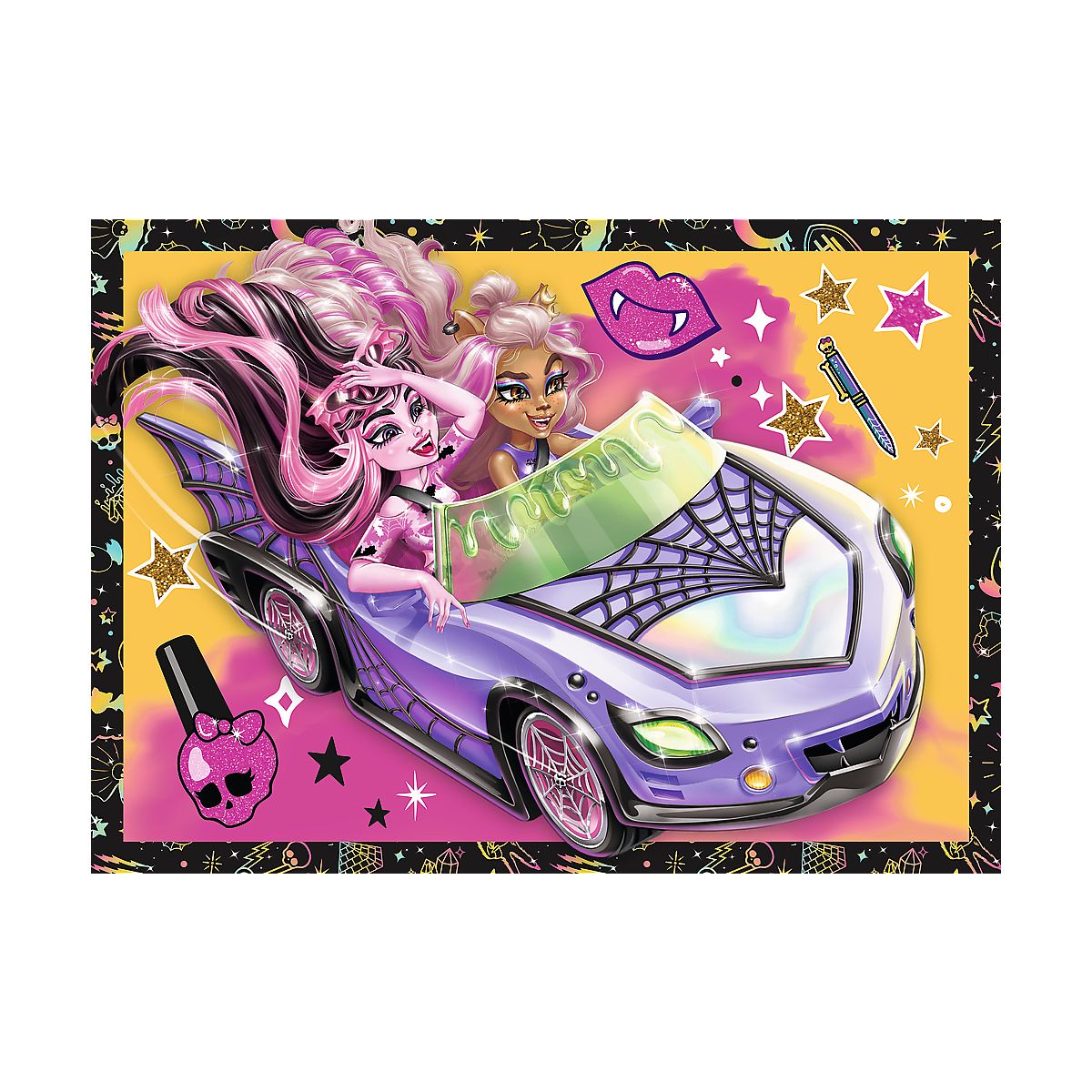 Puzzle Trefl Planeta Milo Elekryzujący dzień Monster High 4w1 el. (34655)