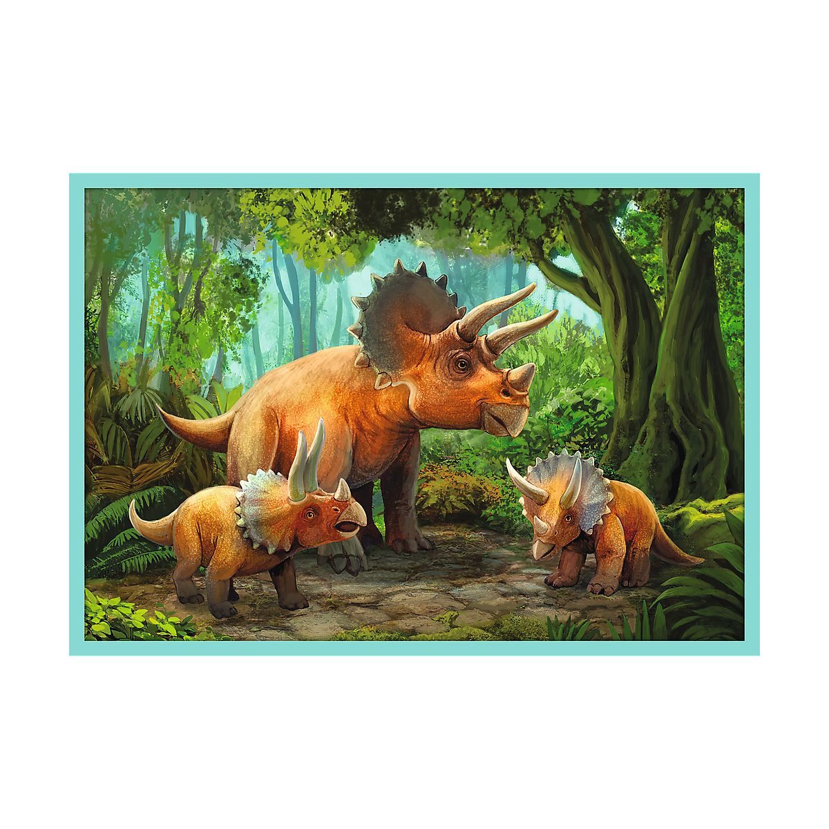 Puzzle Trefl W świecie Dinozaurów 10w1 el. (90390)