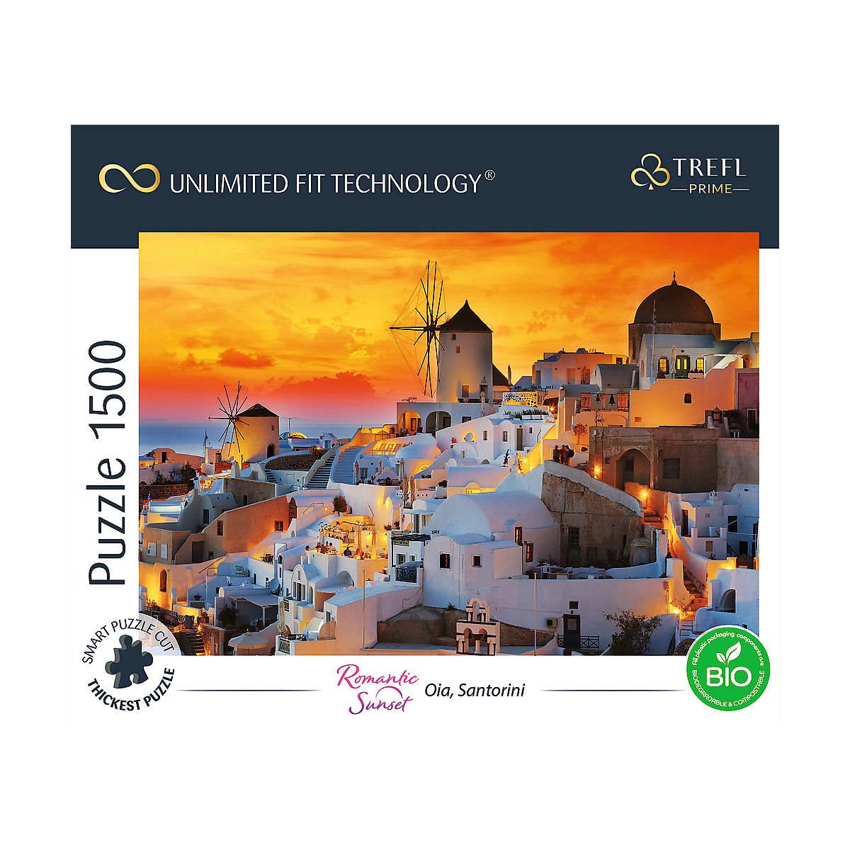 Puzzle Trefl Romantic Sunset: Oia, Santorini 1500 el. (26195)