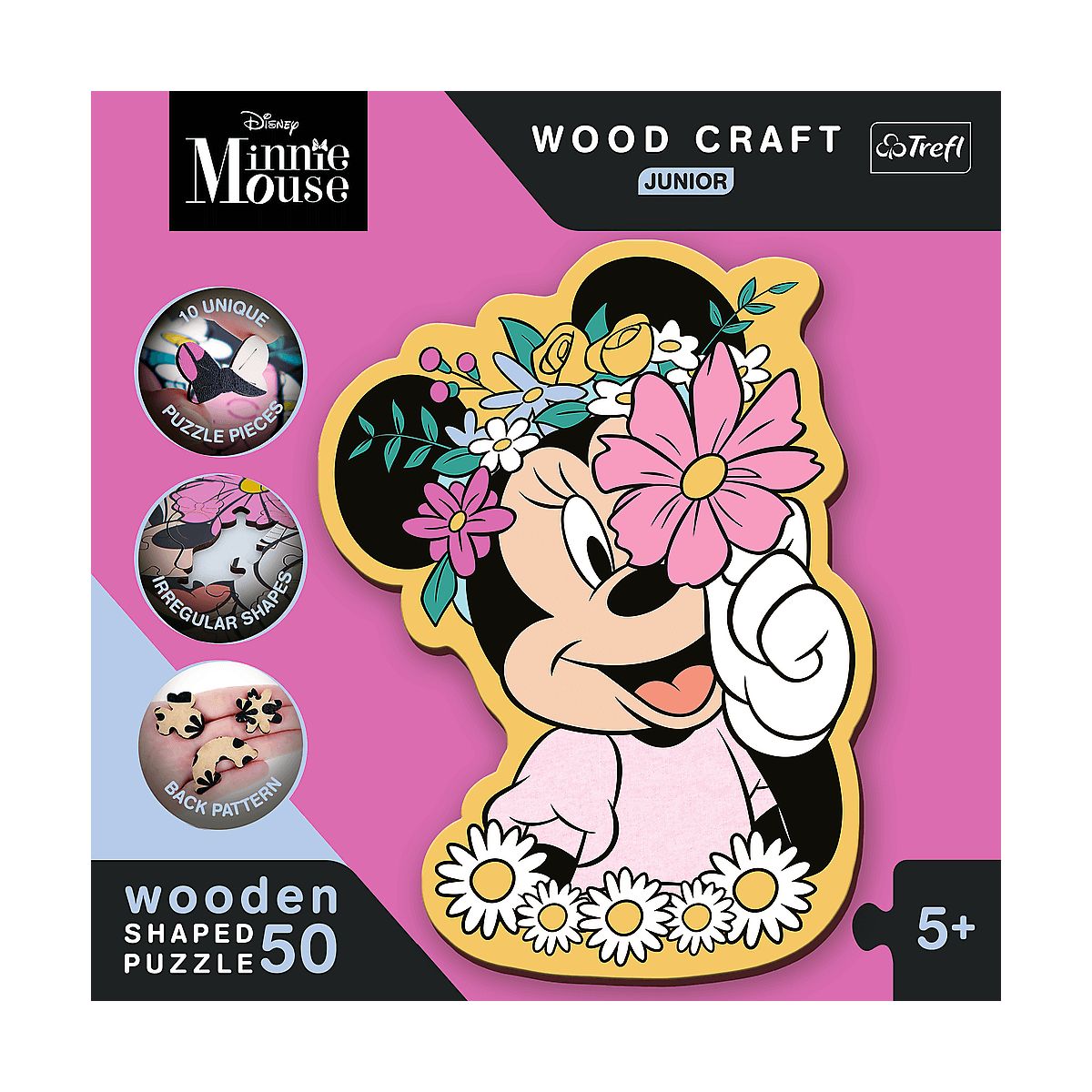 Puzzle Trefl Disney Minnie Wood Craft Junior W świecie Minnie 50 el. (20200)