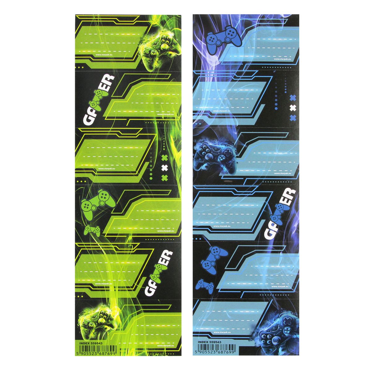 Naklejka na zeszyt Starpak Gaming pad (559543)