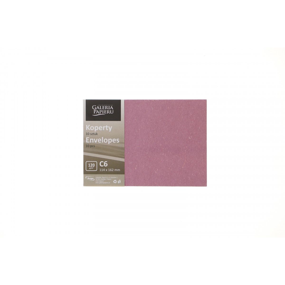 Koperta Argo C6 fioletowa lawendowa [mm:] 114x162 (282223) 10 sztuk