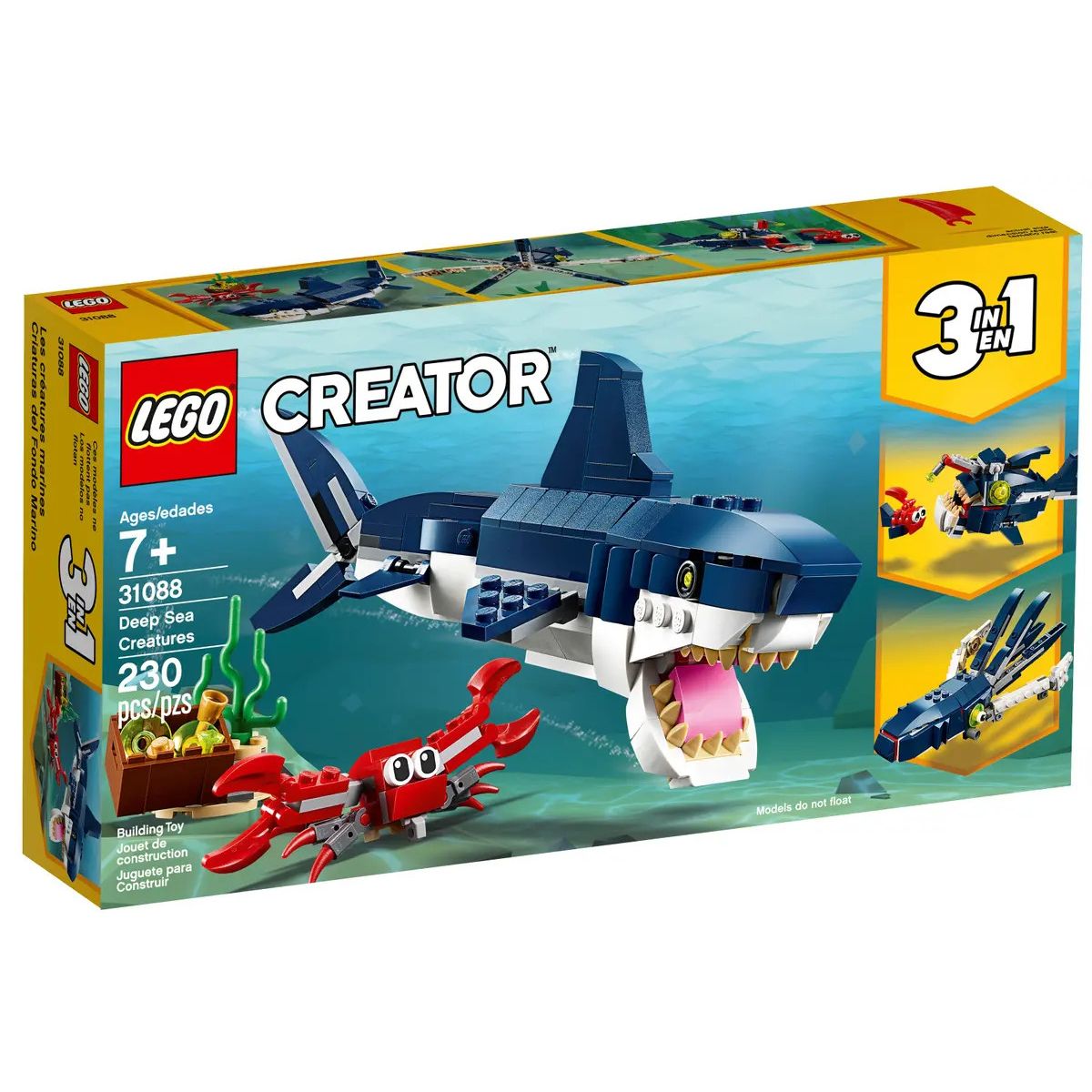 Klocki konstrukcyjne Lego Creator Morskie stworzenia (31088)