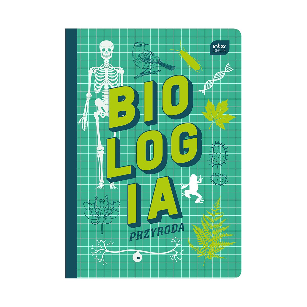 Zeszyt tematyczny Interdruk BIOLOGIA A5 60k. 70g krata (ZE60BIO)