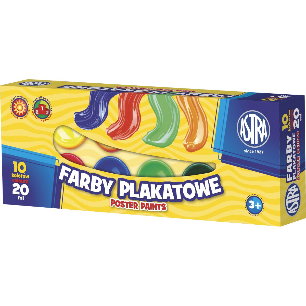 Farby plakatowe Astra kolor: mix 20ml 10 kolor. (301115004)