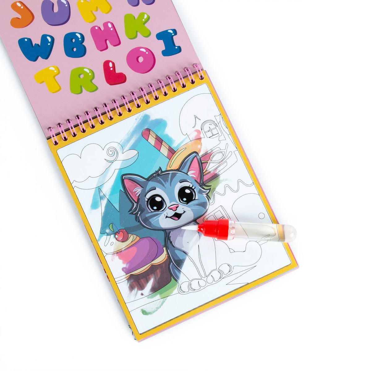 Kolorowanka Derform kotki MAGICZNA WIELORAZOWA KOLOROWANKA WODNA (MWKWPKA)