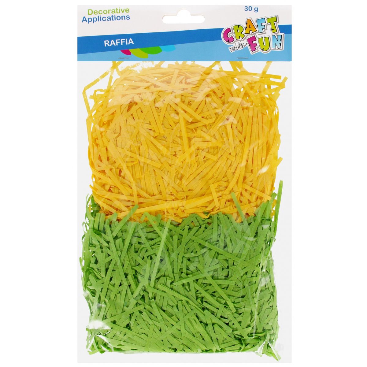 Rafia Craft With Fun zielony/żółty 30g (555382)