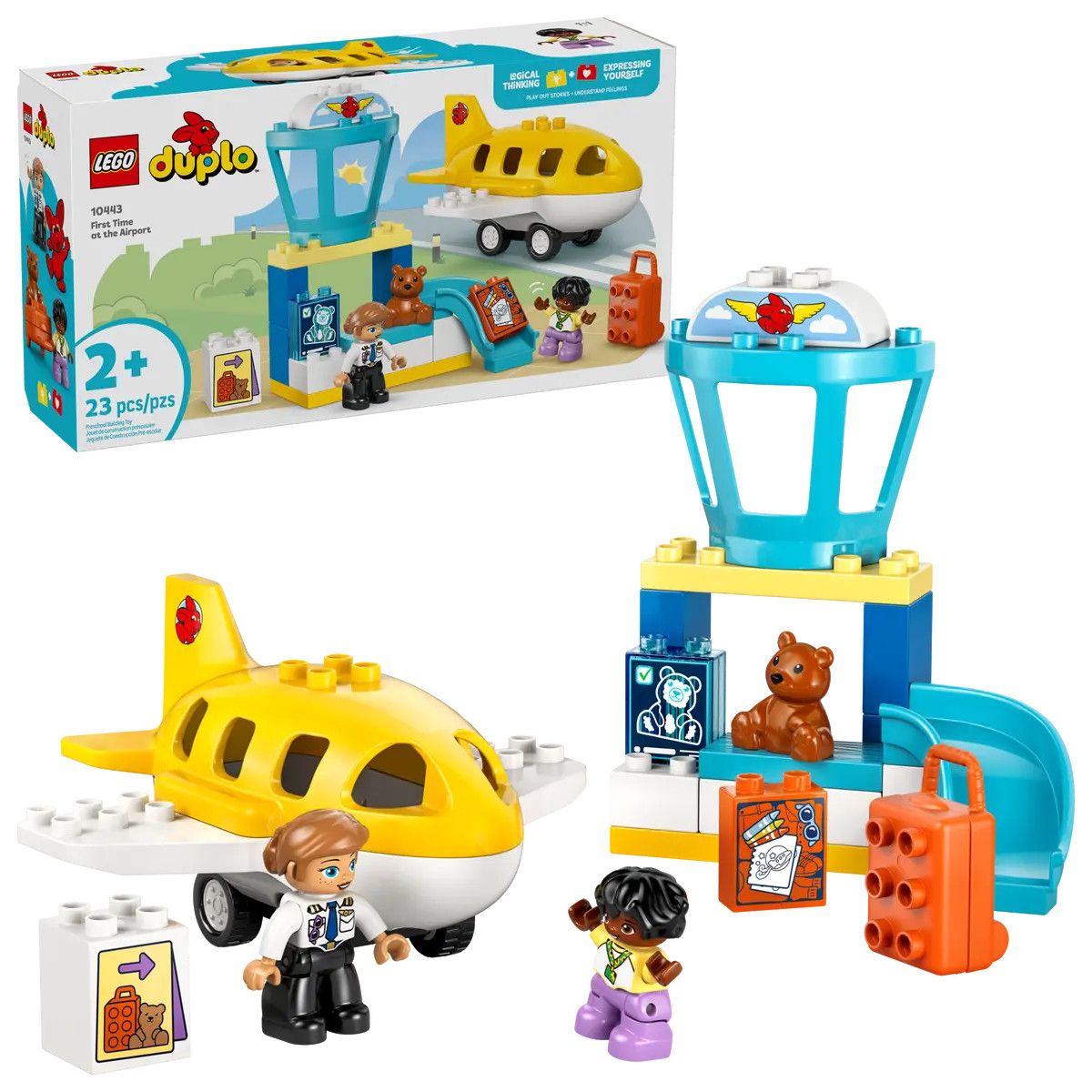 Klocki konstrukcyjne Duplo Pierwszy raz na lotnisku Lego (10443)