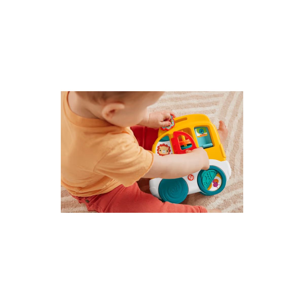 Zabawka edukacyjna Fisher Price aktywny domek/samochód (HXK32)