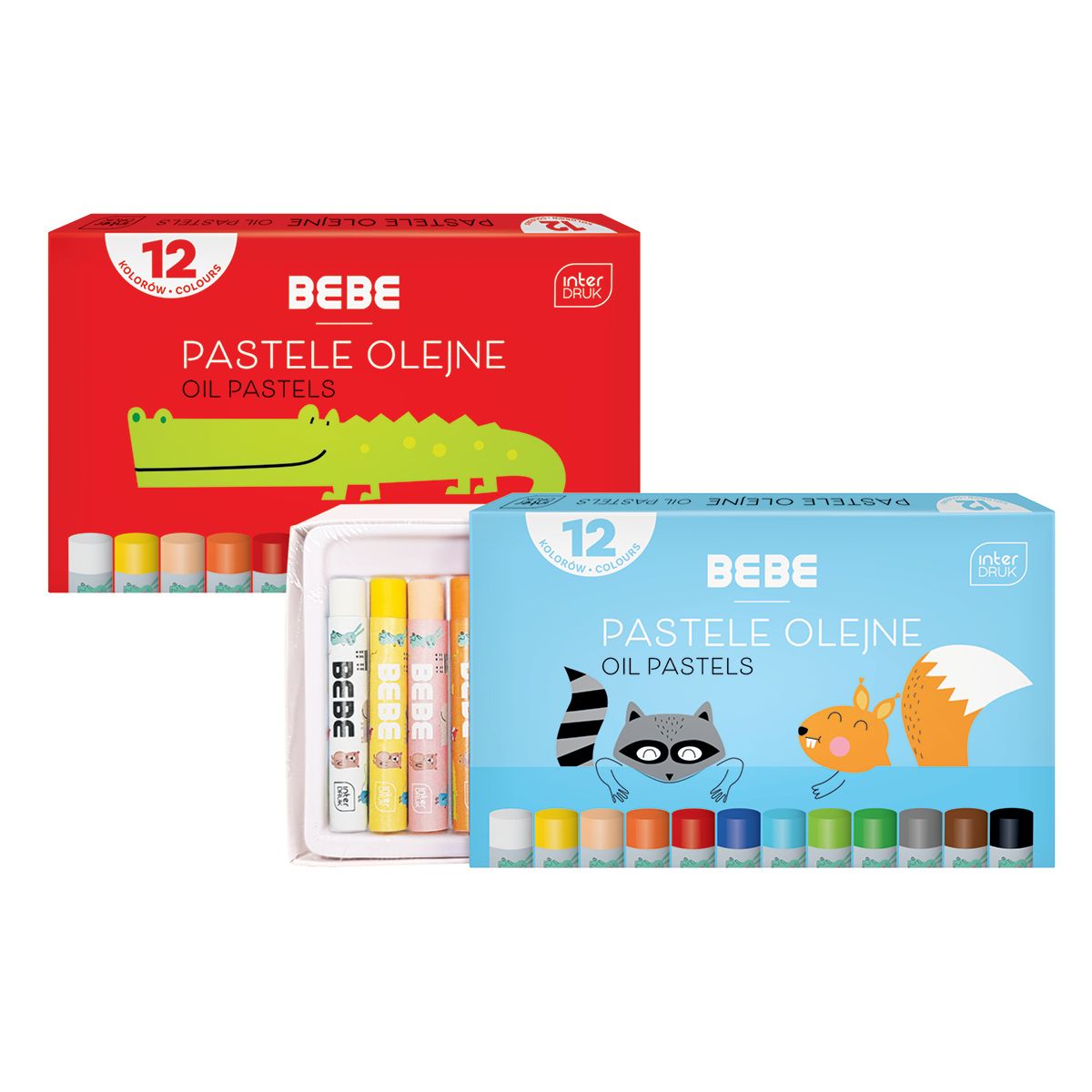 Pastele olejne Bebe BB KIDS 12 kol 12 kol. (5902277327321)