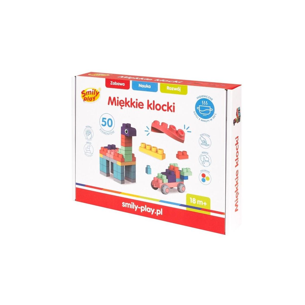 Klocki pozostałe Smily Play miękkie 50 el. (SP84943)