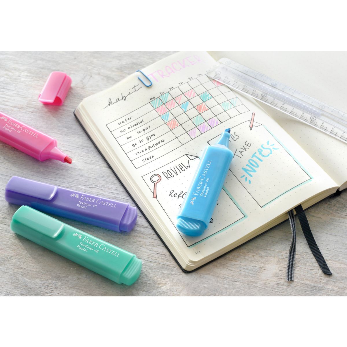 Zakreślacz Faber Castell Pastel 4 kolory (FC154610)