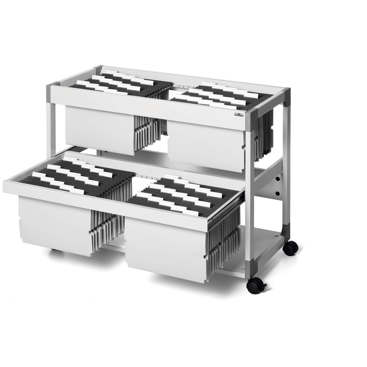Pojemnik z szufladami szary 4 szuflad Durable (379210)