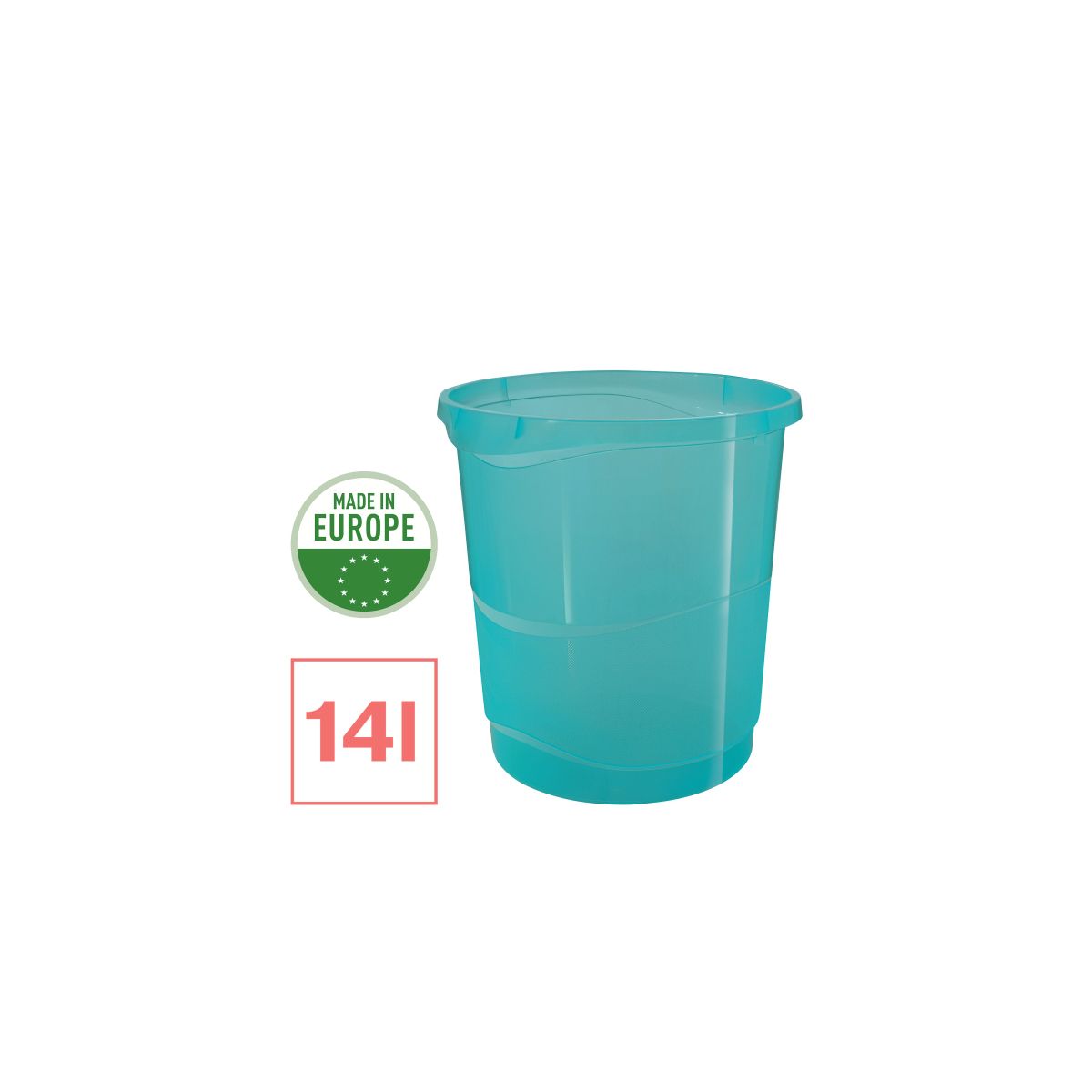 Kosz na śmieci Esselte Colour Breeze plastik kolor: niebieski 14L (626289)