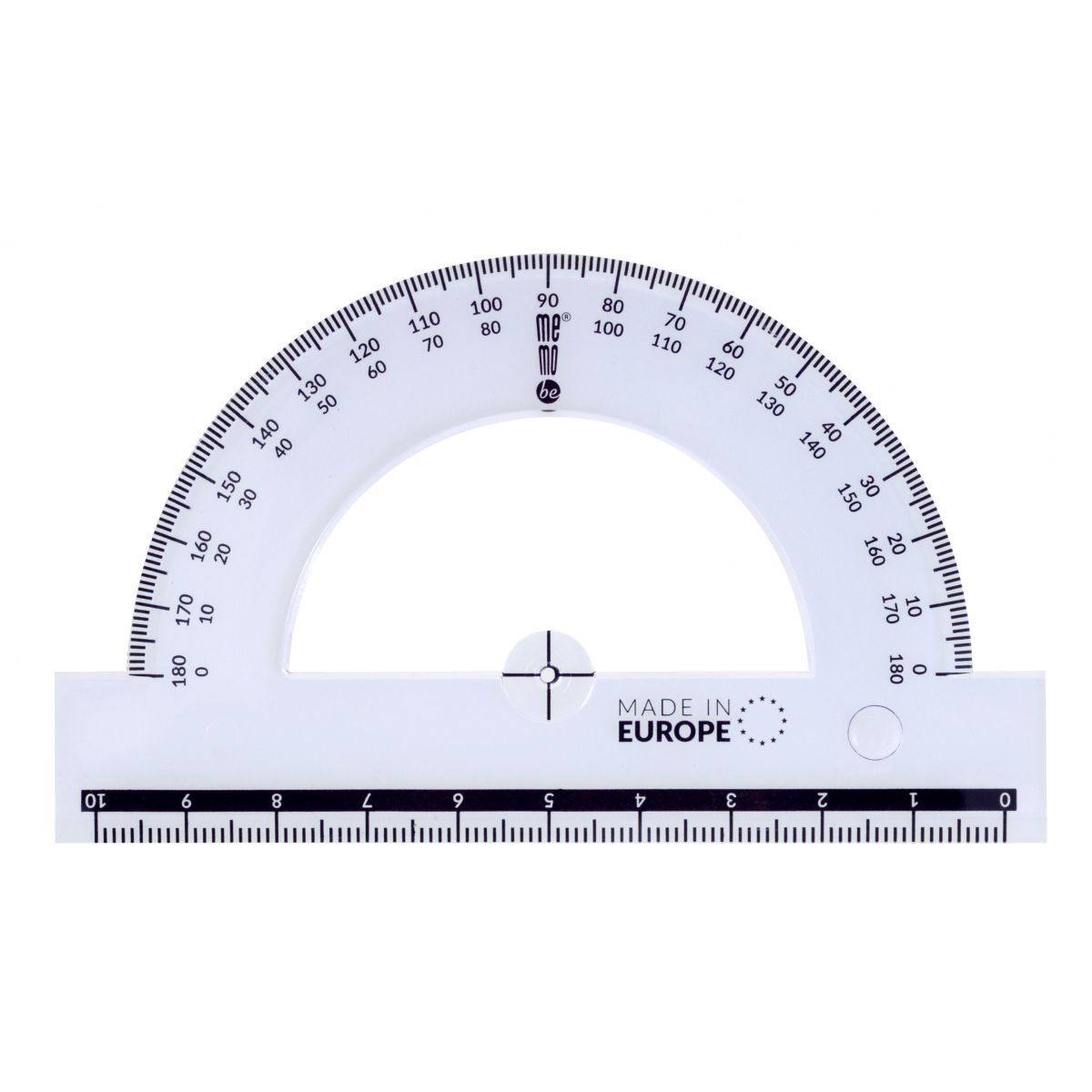 Komplet geometryczny Memobe linijka 20 cm + 2 ołówki 6 el. (MK 109-00)