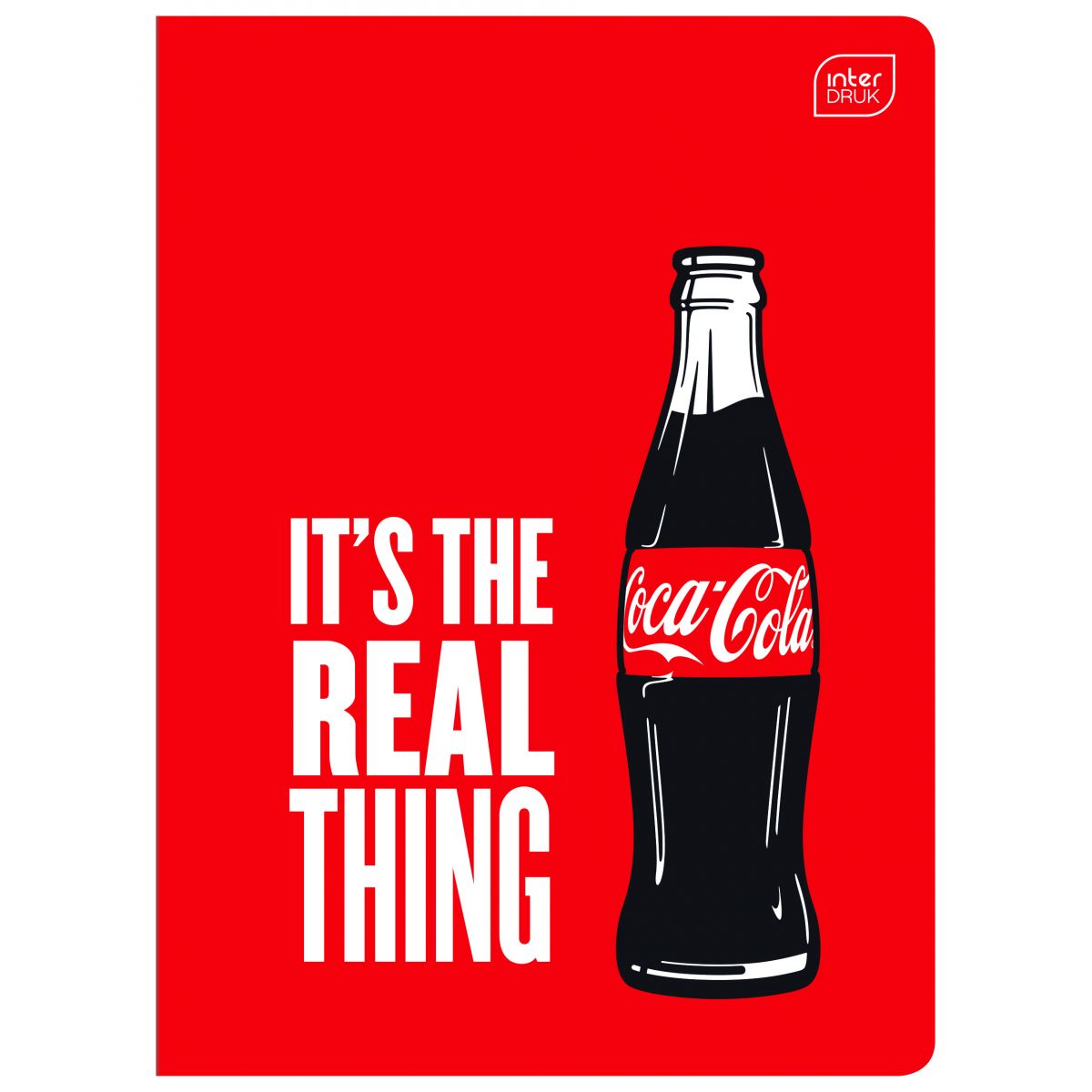 Zeszyt COCA COLA MAT+UV A5 32k. 70g trzy linie Interdruk