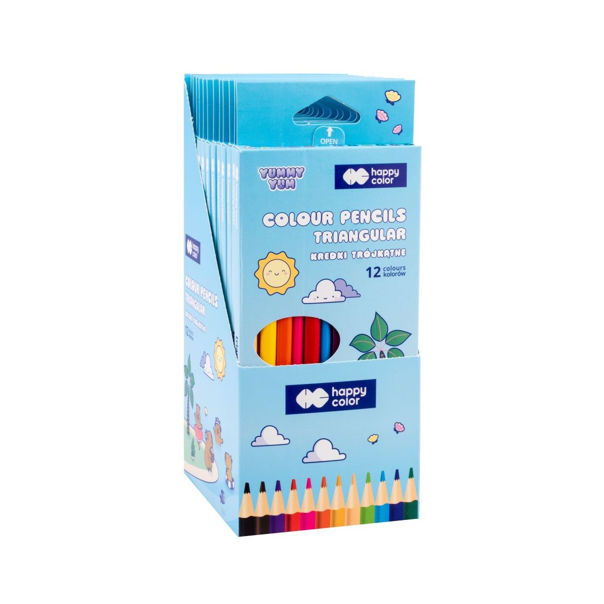 Kredki ołówkowe 12 kol. Happy Color (HA 2313 13YU K12)