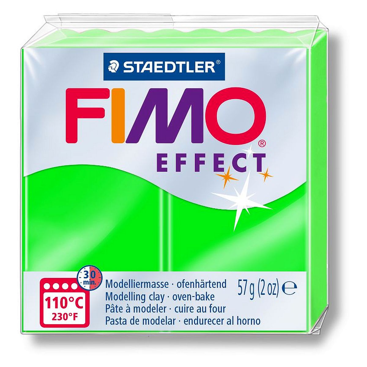Modelina 1 kol. neon zielona 57g Staedtler Fimo (S 8010-501)