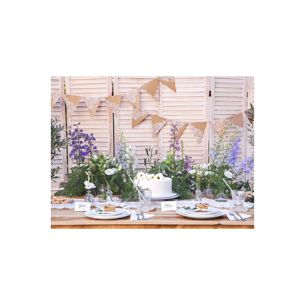 Girlanda Partydeco Flagietki, kraft, 2,1 m (FLG17)