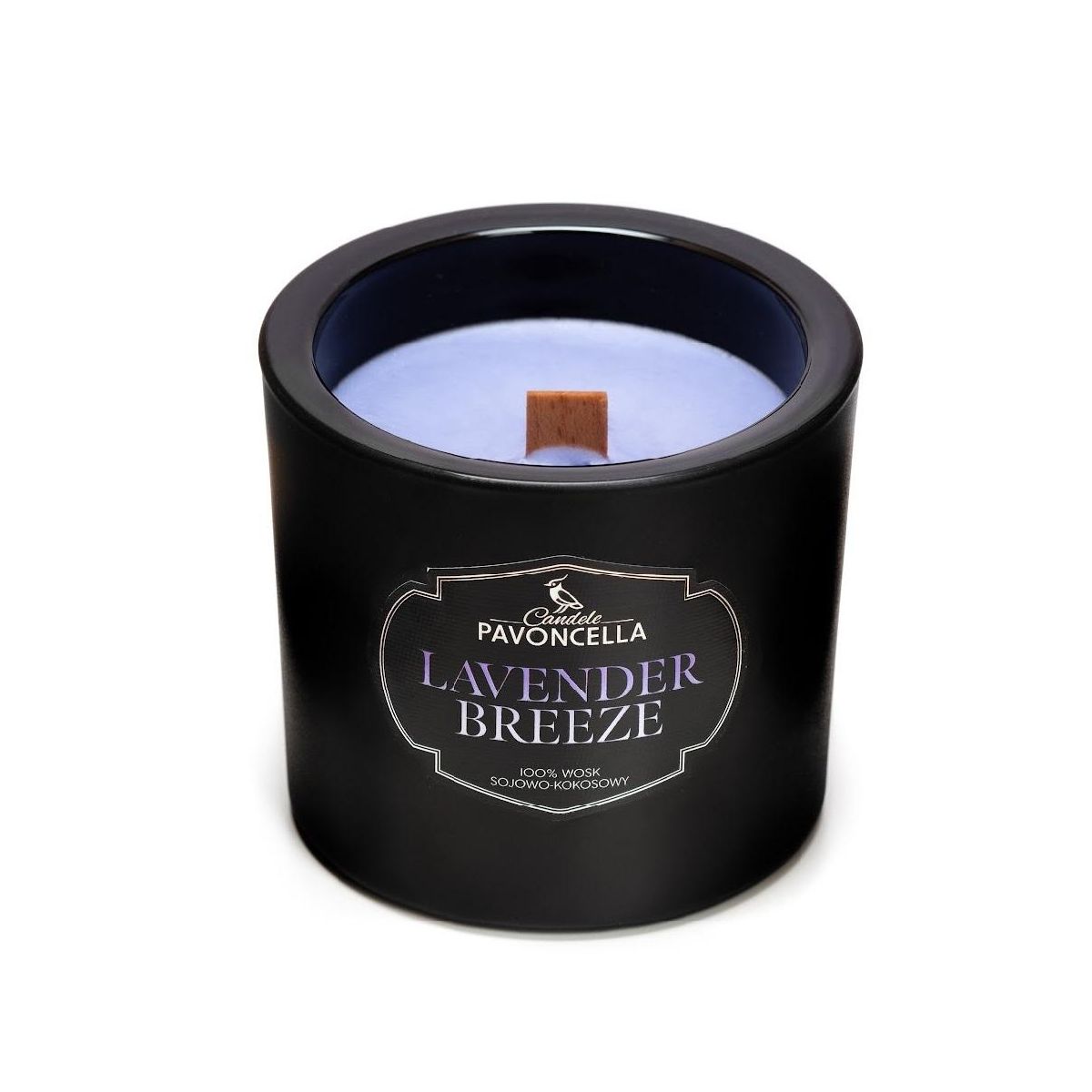 Świeczka ozdobna Pavoncella Classico Lavender Breeze czarna 170g (5905711530431)