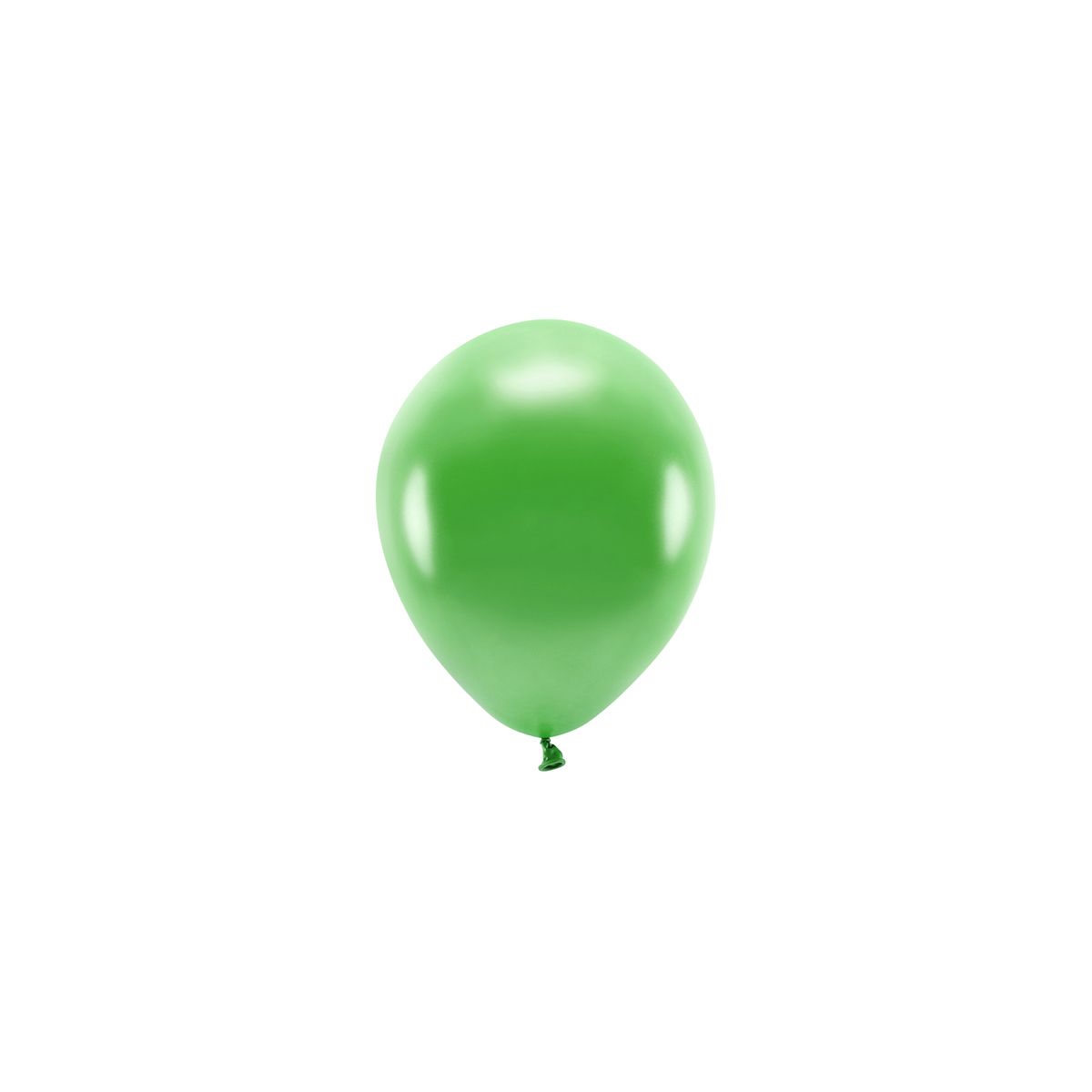 Balon gumowy Partydeco Metalizowane Eco Balloons zielony 260mm (ECO26M-101)