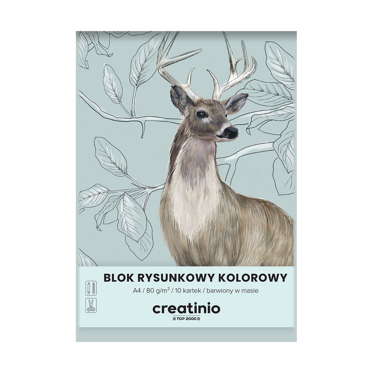 Blok rysunkowy Top 2000 A4 kolorowy 80g 10k (400176665)