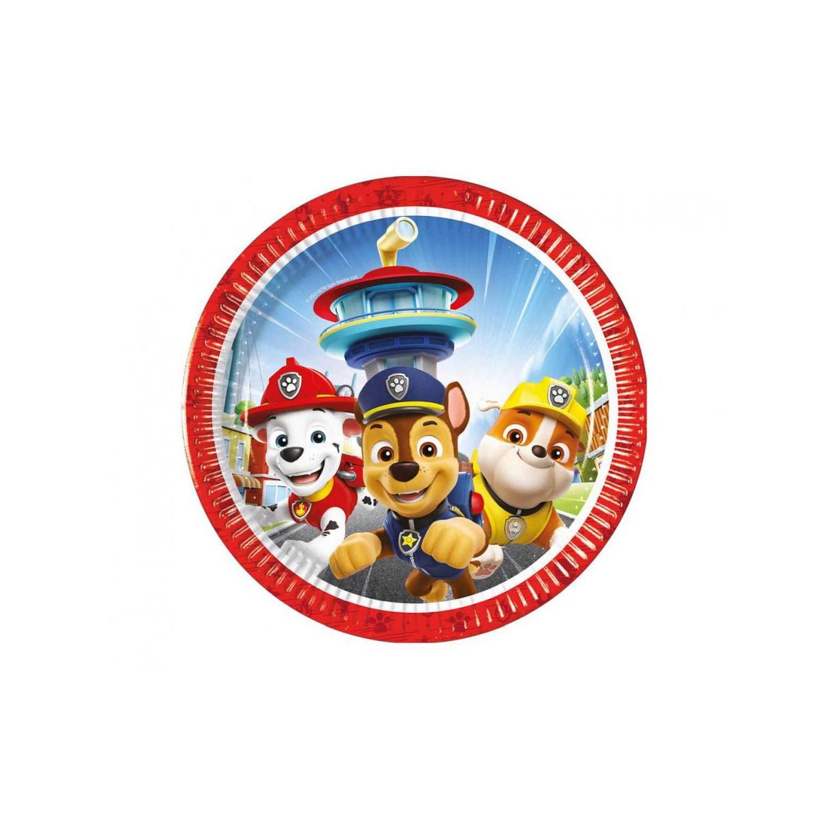 Talerz jednorazowy Godan Paw Patrol Rescue Heroes, next generation śr. 200mm 8 szt (95596)