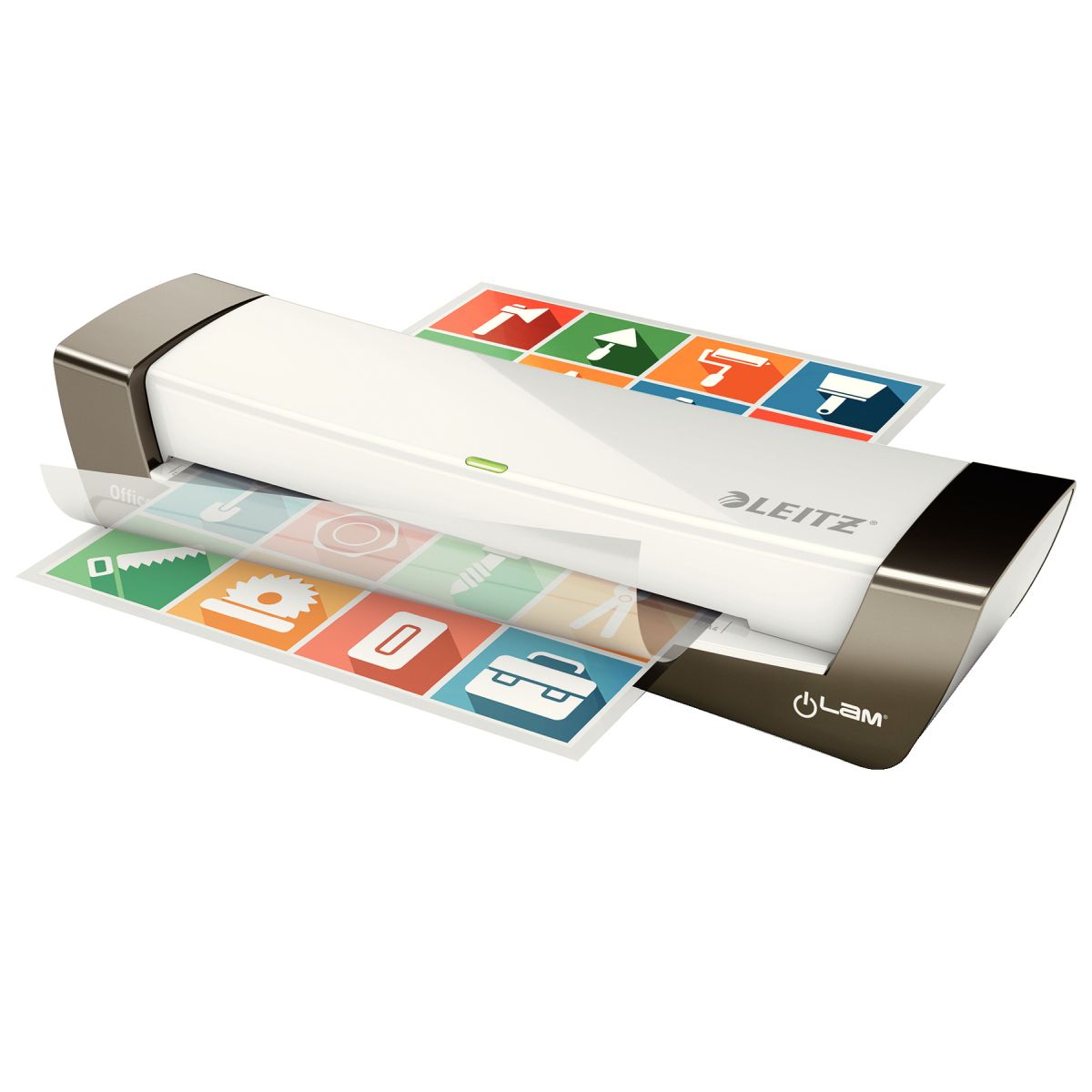 Laminator Leitz iLAM Home Office A4 srebrny (72510084)