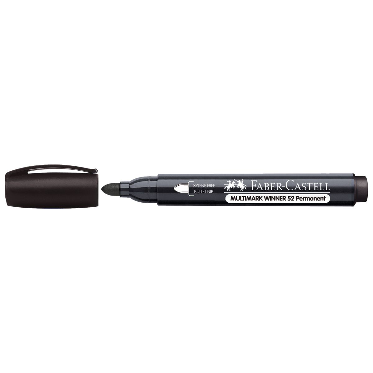 Marker permanentny czarny okrągła końcówka Faber Castell (157899)
