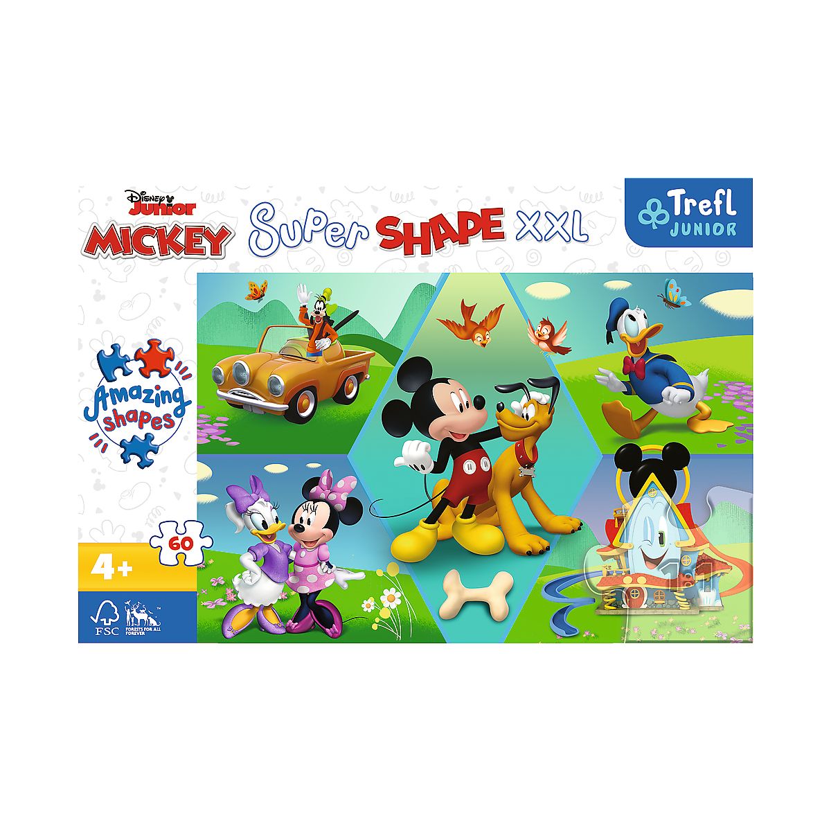 Puzzle Trefl Disney Standard XXL Z Mikim zawsze jest wesoło 60 el. (50014)