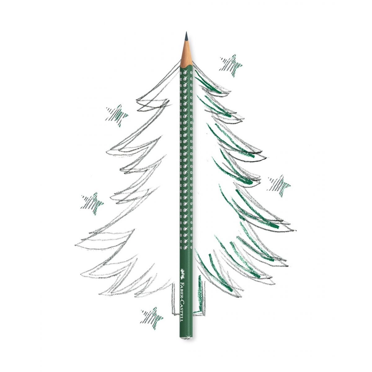 Ołówek Faber Castell Sparkle Pearly Ciemnozielony (Forest Greeen) B (118239 FC)