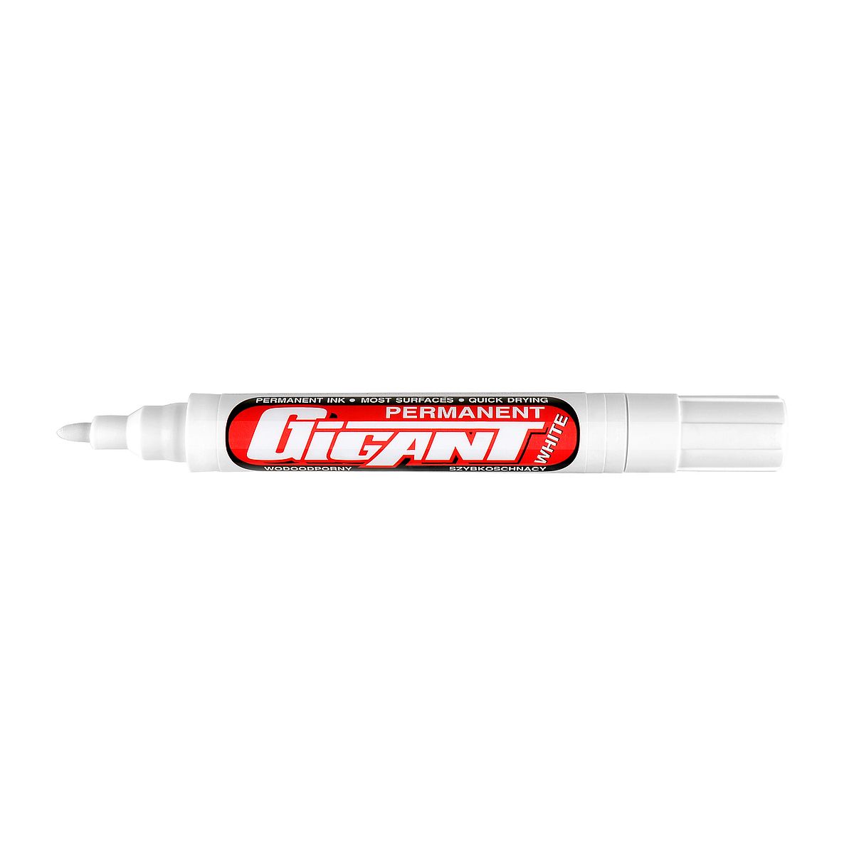 Marker permanentny Kamet Gigant wodoodporny biały 1,5-3,0mm okrągła końcówka (K-2291)