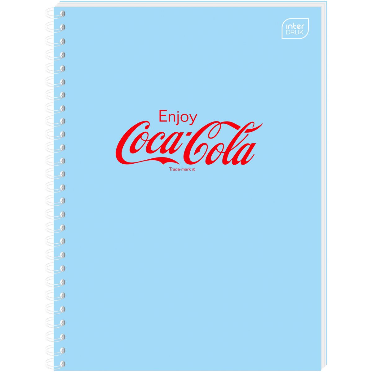 Kołozeszyt (kołonotatnik) Interdruk COCA COLA SOFT TOUCH A6 80k. 70g krata