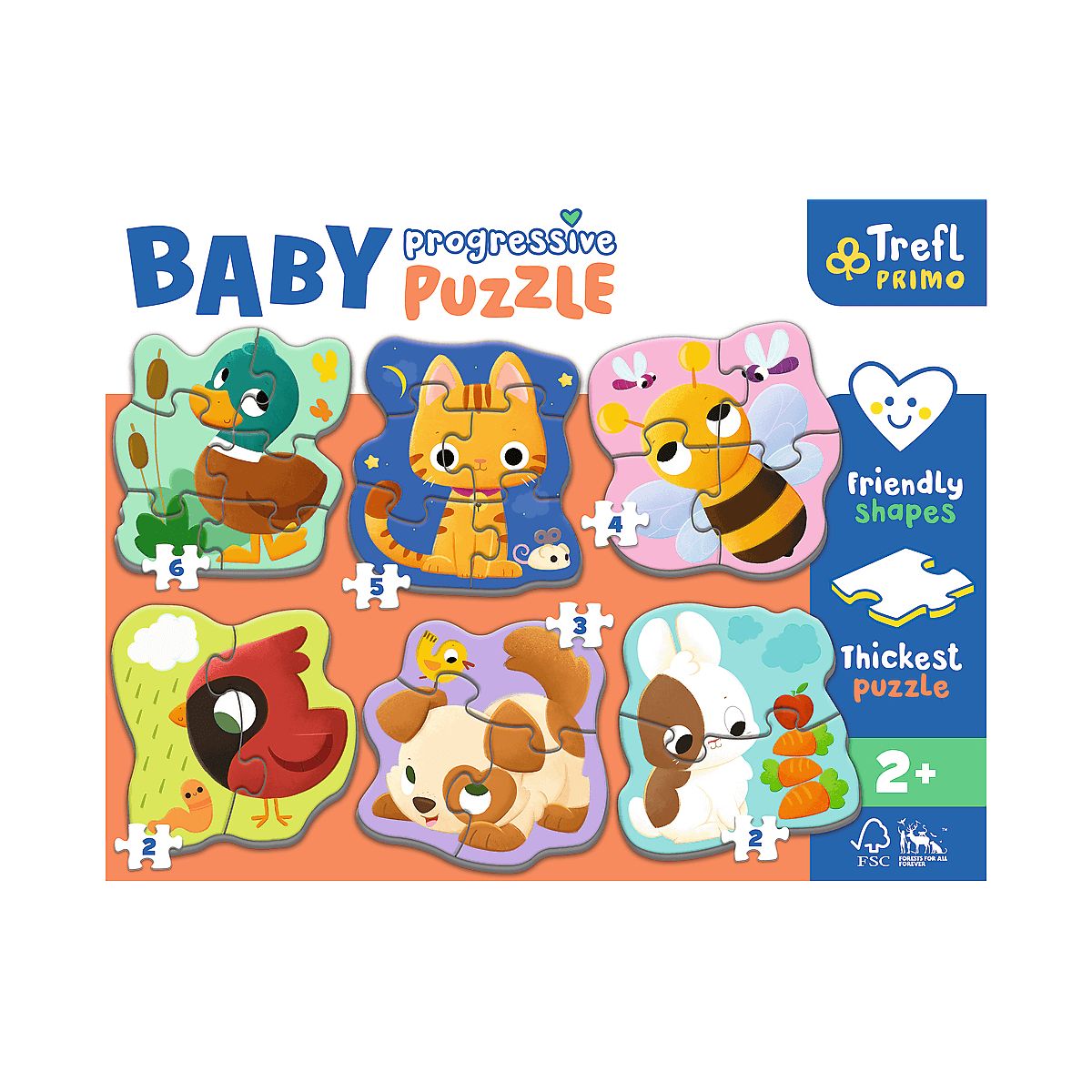 Puzzle Trefl baby Zwierzęta (44003)