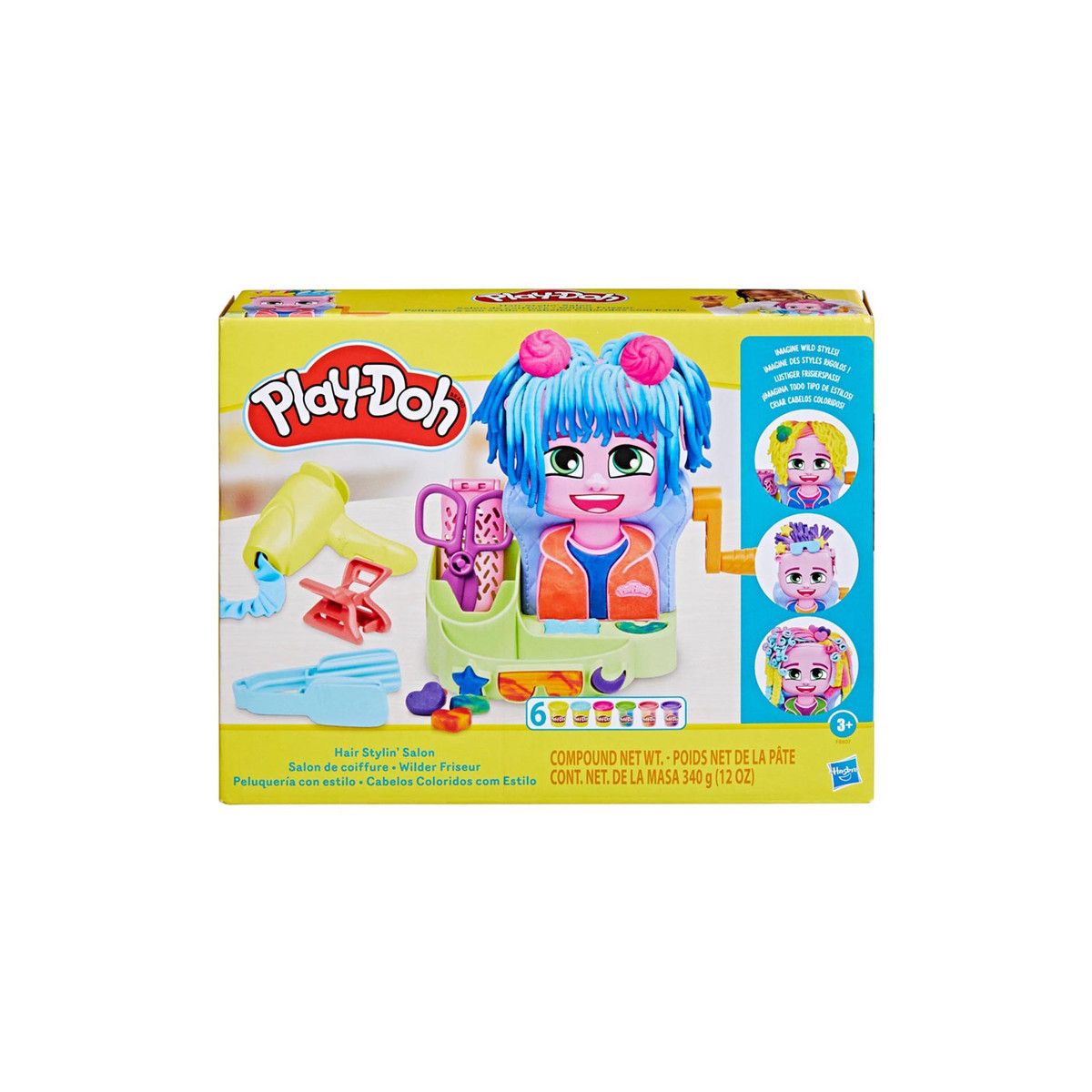 Masa plastyczna dla dzieci Hasbro Play Doh Salon fryzjerski mix (F8807)