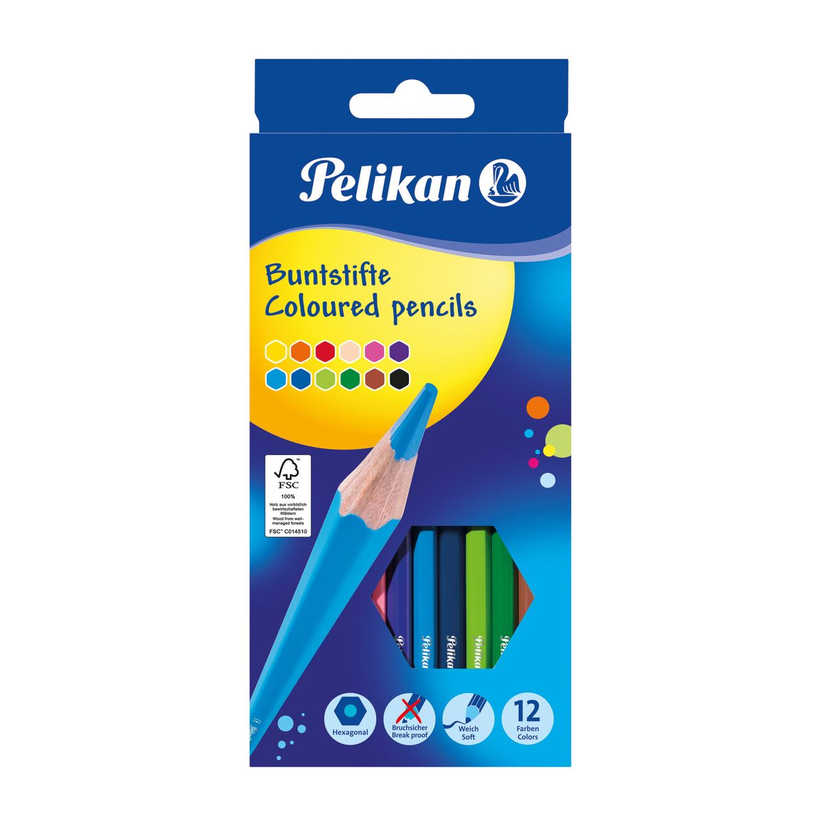 Kredki ołówkowe Pelikan PN724005 12 kol. (100401614)