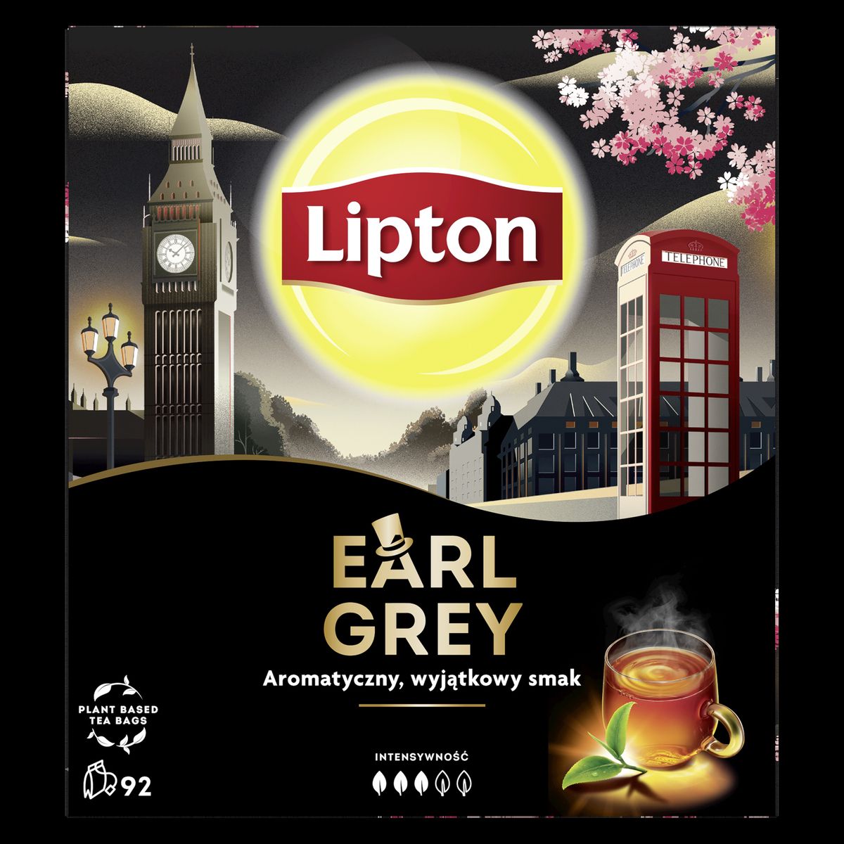 Herbata Lipton EARL GREY 92 saszetek